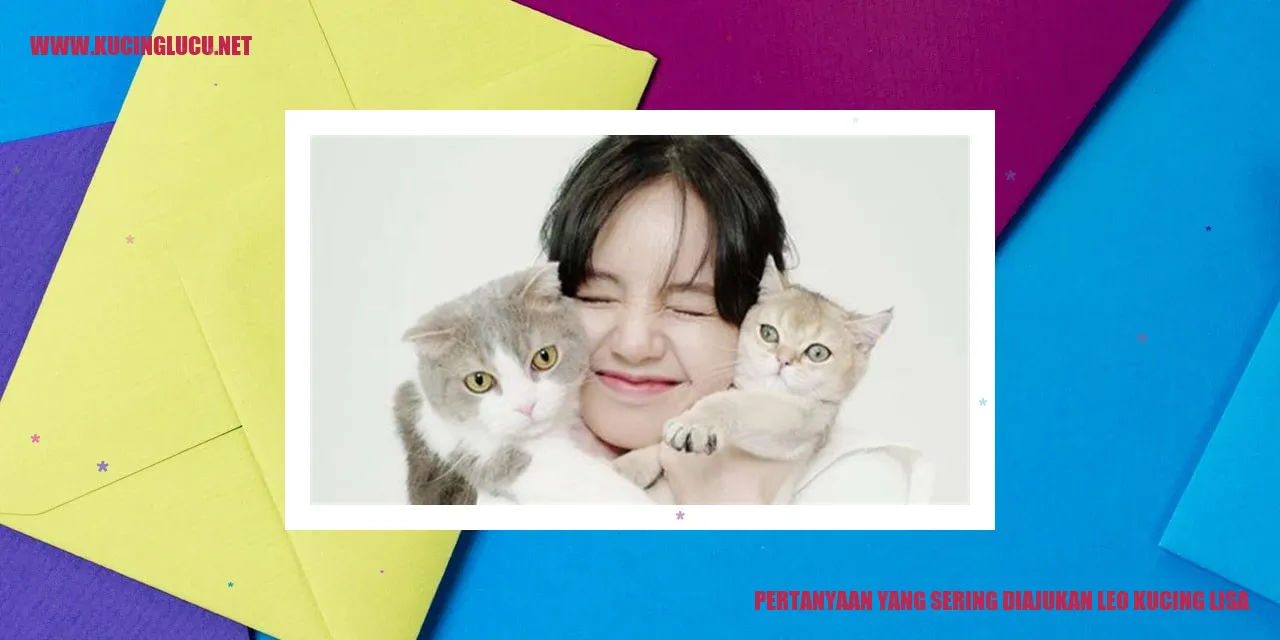 Gambar Leo, Kucing Istimewa Lisa