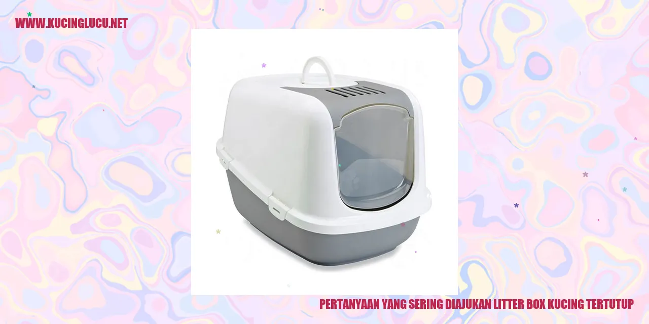 Litter Box Kucing Tertutup