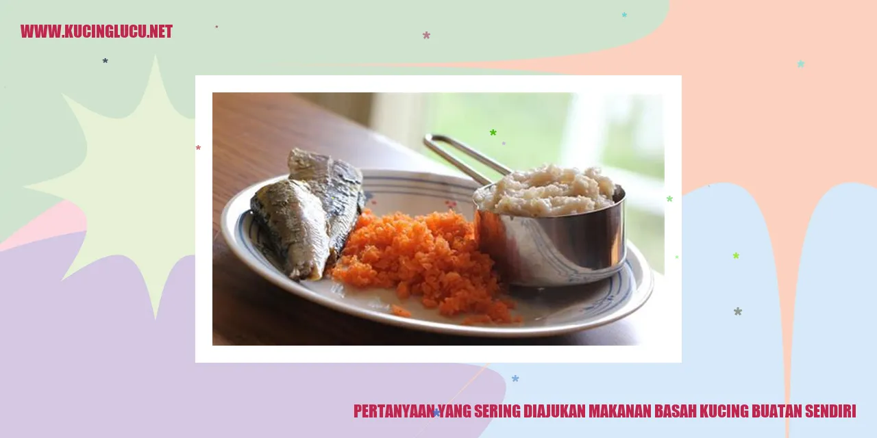 Pertanyaan yang Sering Diajukan tentang Makanan Basah Buatan Sendiri untuk Kucing