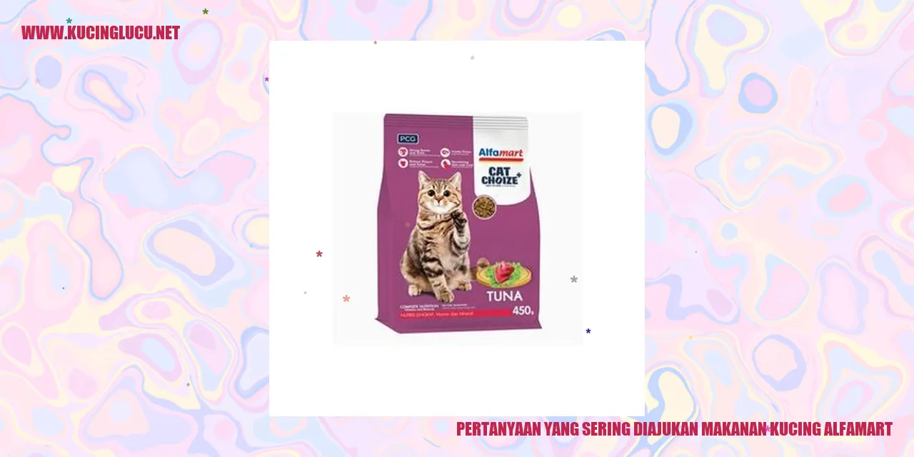 Pertanyaan yang Sering Diajukan tentang Makanan Kucing di Alfamart