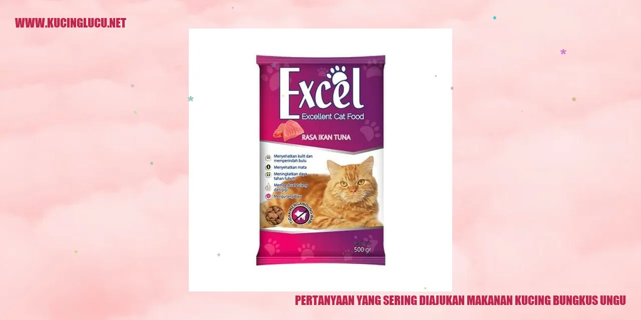 Pertanyaan yang Sering Diajukan mengenai Makanan Kucing Bungkus Ungu