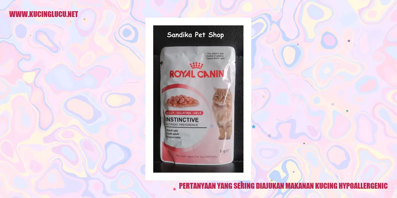 Makanan Kucing Hypoallergenic
