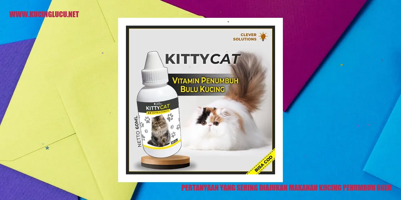 Makanan Kucing untuk Menumbuhkan Bulu