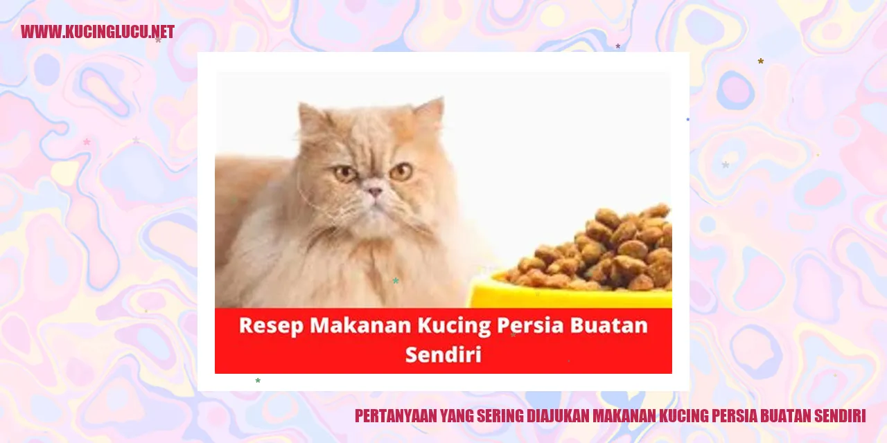Gambar Makanan Kucing Persia Buatan Sendiri