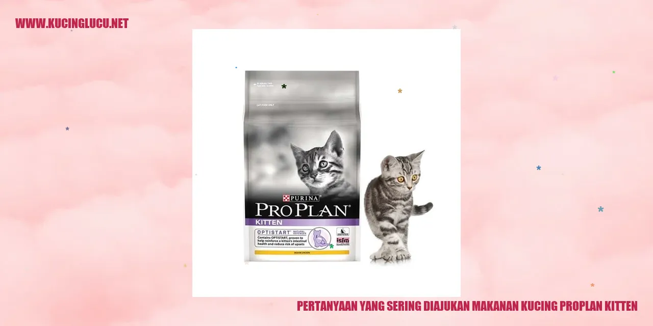 Kucing makanan proplan kitten