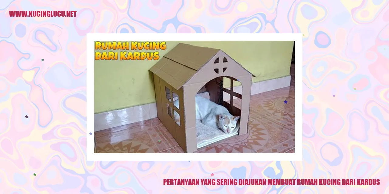 Gambar Pertanyaan yang Sering Diajukan membuat rumah kucing dari kardus