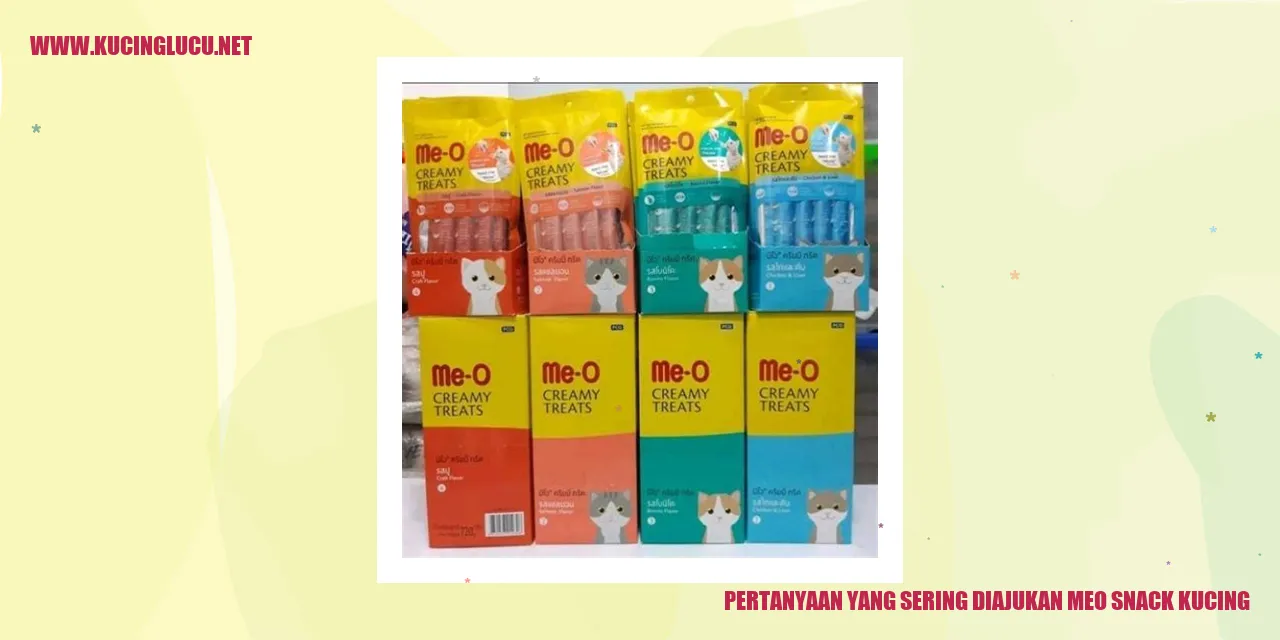 Pertanyaan yang Sering Diajukan meo snack kucing