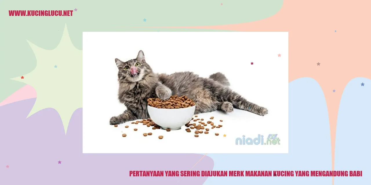 Makanan Kucing yang Mengandung Babi