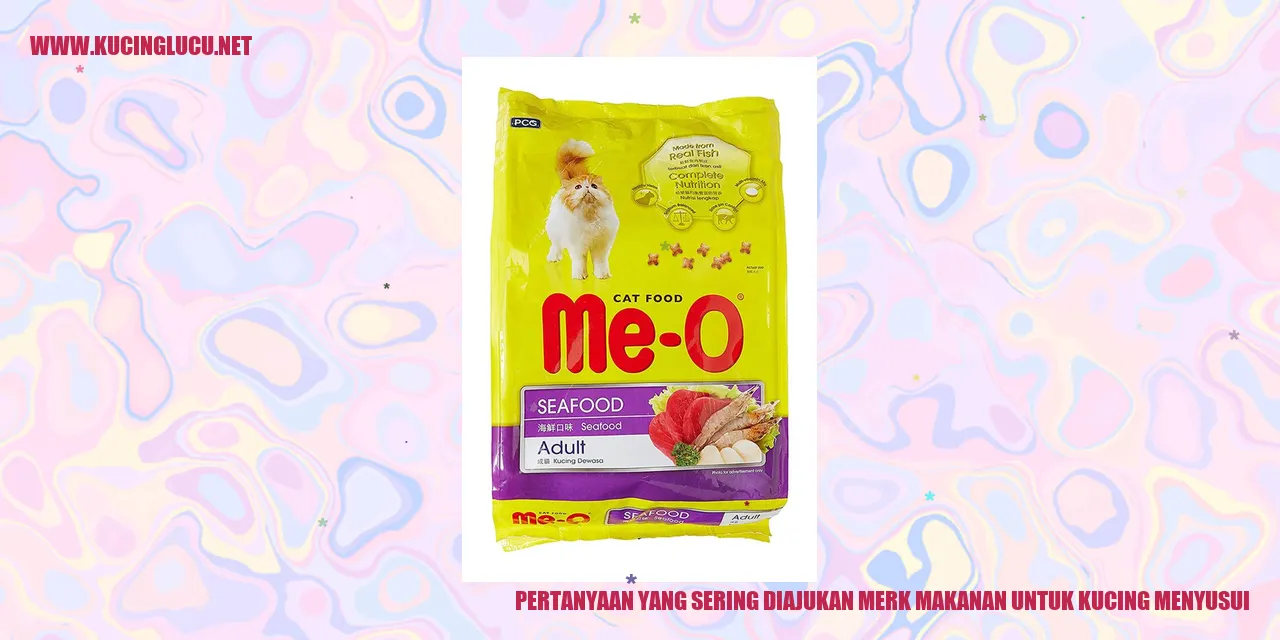 Pertanyaan yang Sering Diajukan tentang Makanan untuk Kucing Menyusui