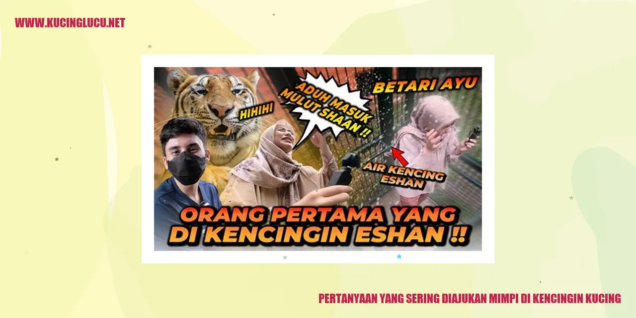 Mimpi di-Kencingi Oleh Kucing
