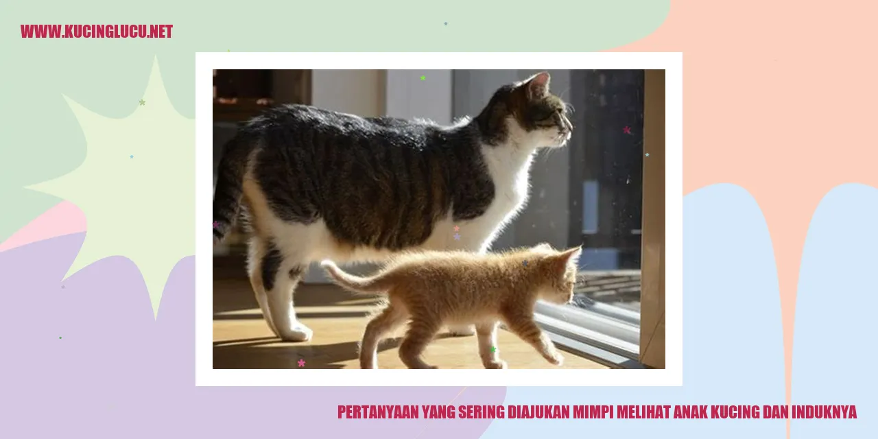 Gambar Anak Kucing dan Induknya