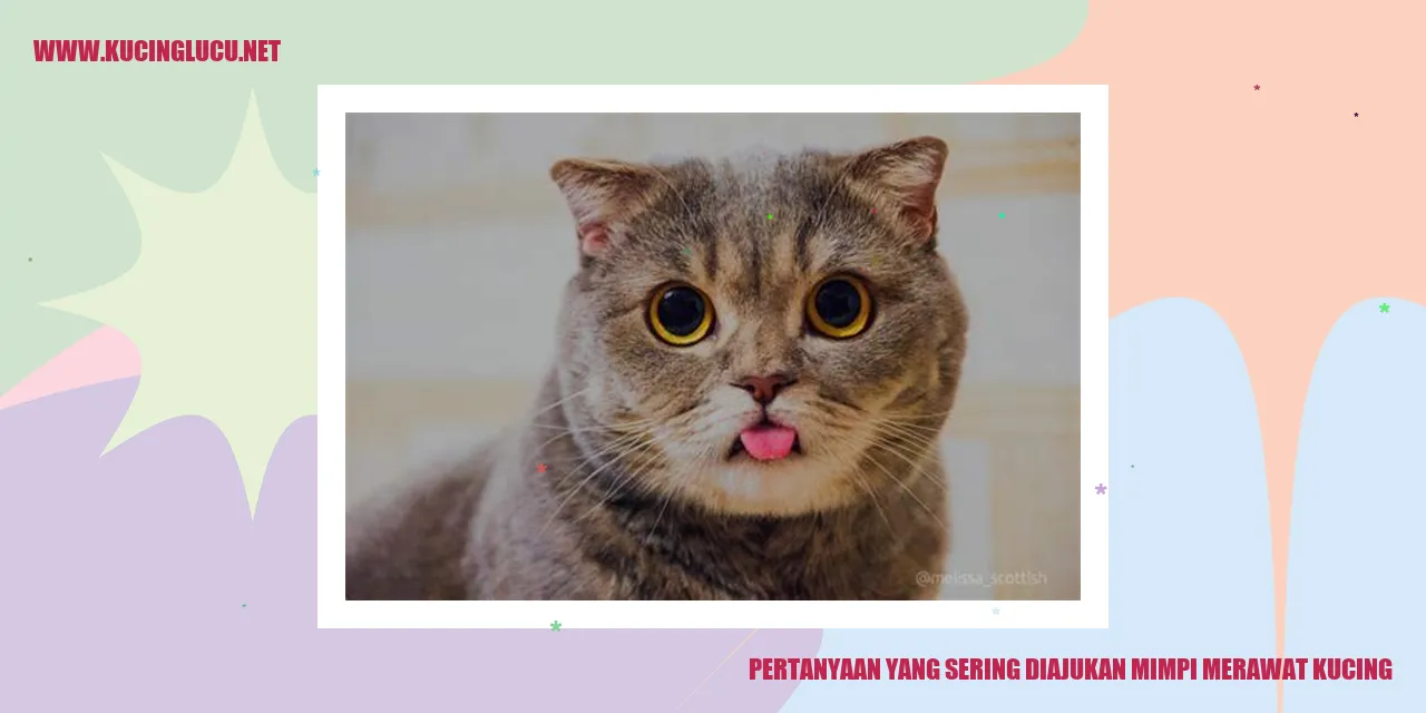 Pertanyaan yang Sering Ditanyakan tentang Mimpi Merawat Kucing