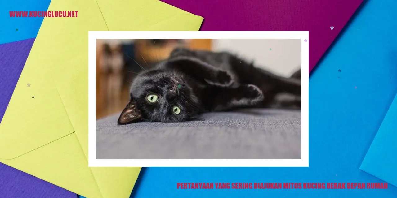 Pertanyaan yang Sering Diajukan mitos kucing berak depan rumah