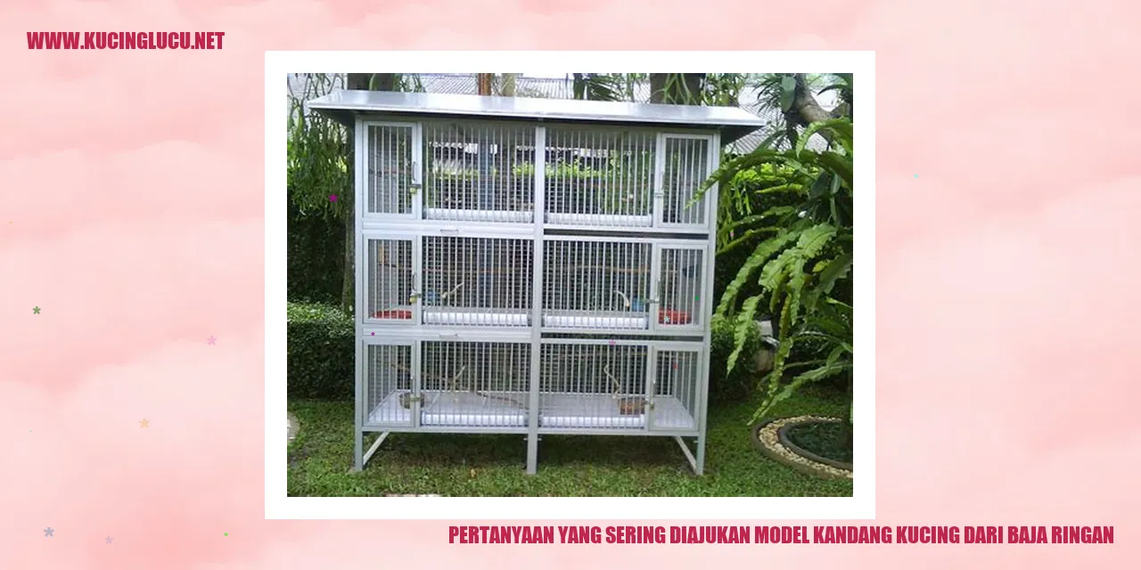 Pertanyaan yang Sering Diajukan model kandang kucing dari baja ringan