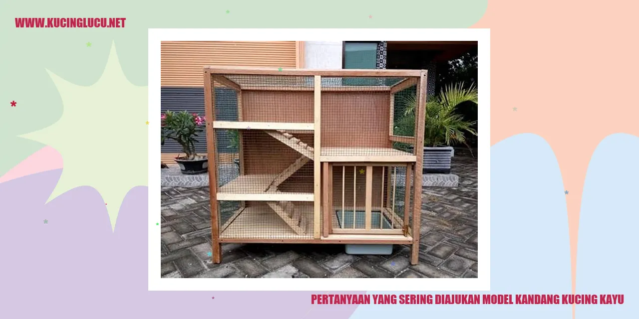 Model Kandang Kucing Kayu