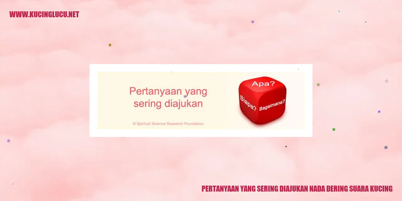 Suara Nada Dering Kucing