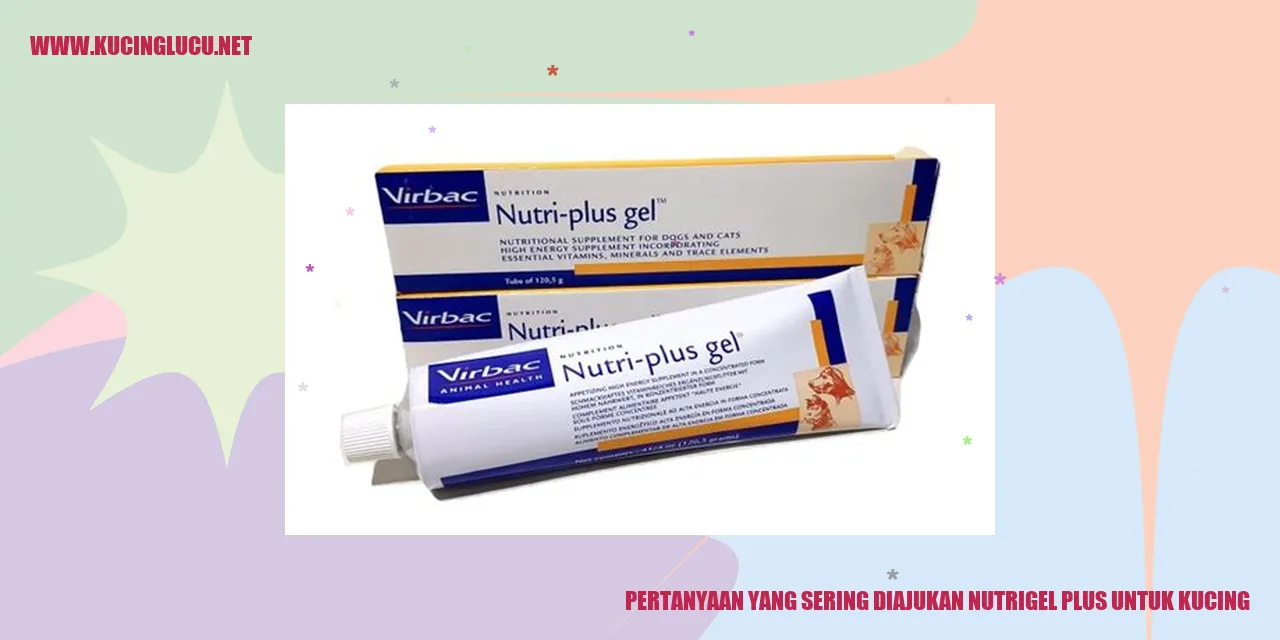 Pertanyaan yang Sering Diajukan Nutrigel Plus untuk Kucing