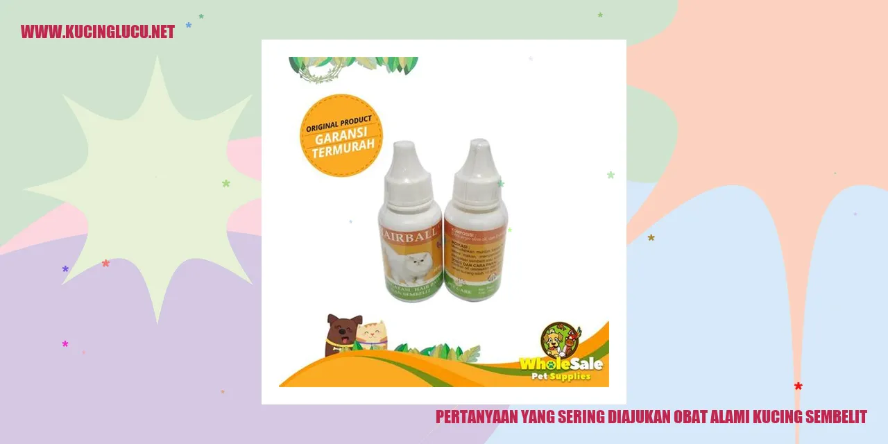 Tanya Jawab seputar Obat Alami untuk Mengatasi Sembelit pada Kucing