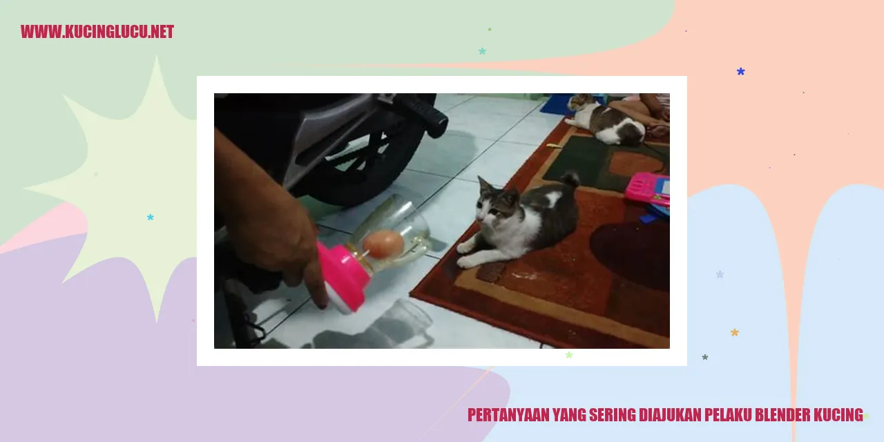 Pertanyaan yang Sering Diajukan pelaku blender kucing
