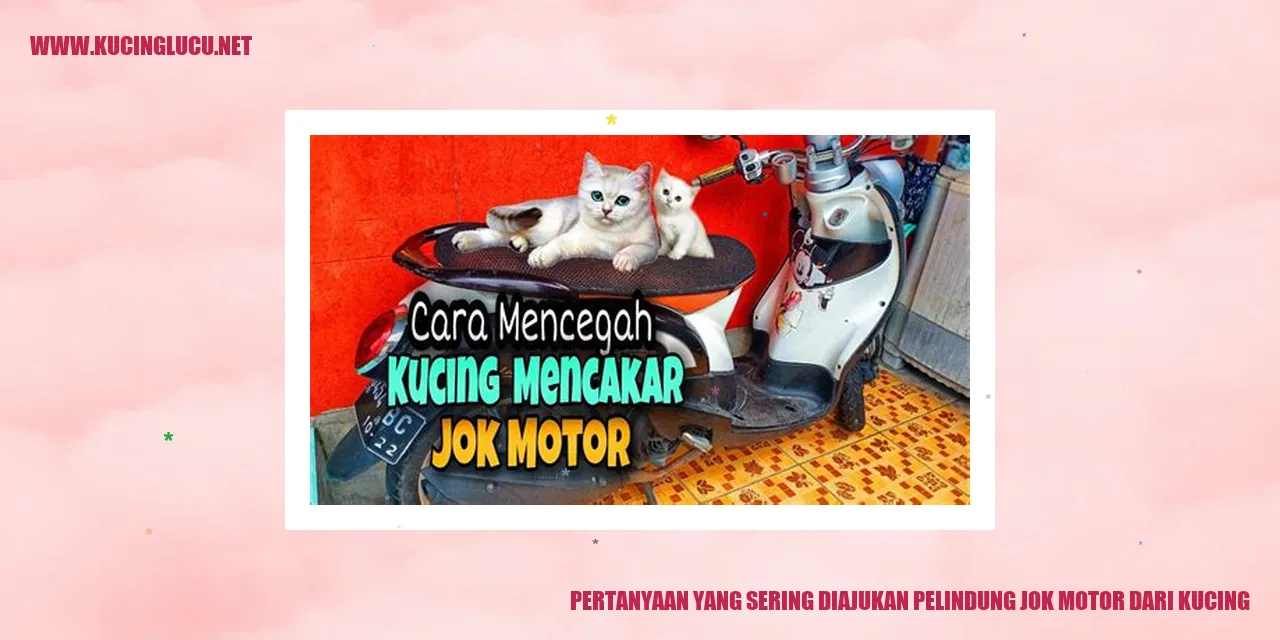 Perlindungan Pelindung Jok Motor dari Kucing