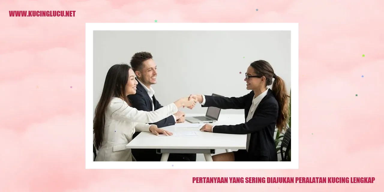 Pertanyaan yang Sering Diajukan peralatan kucing lengkap