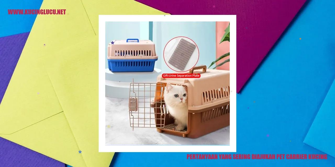 Pet Carrier untuk Kucing