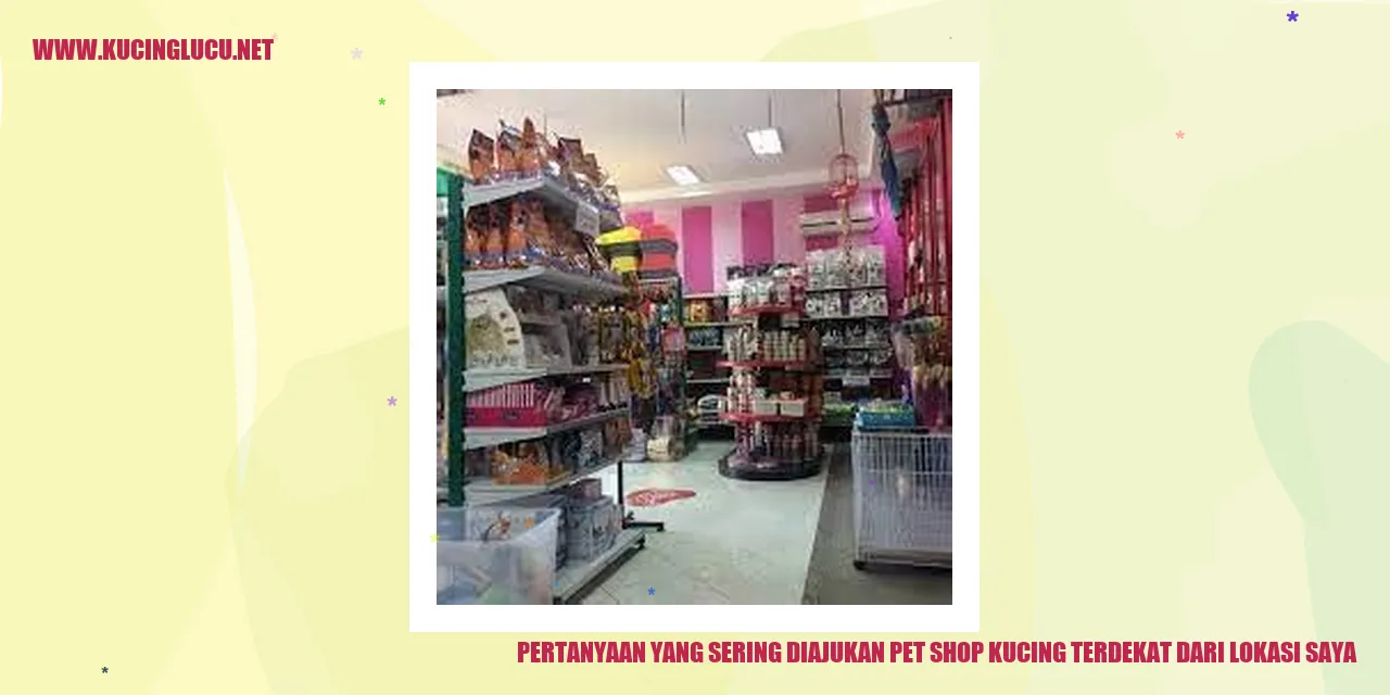 Shop Kucing Terdekat