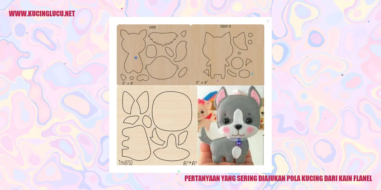 Pola Kucing dari Kain Flanel