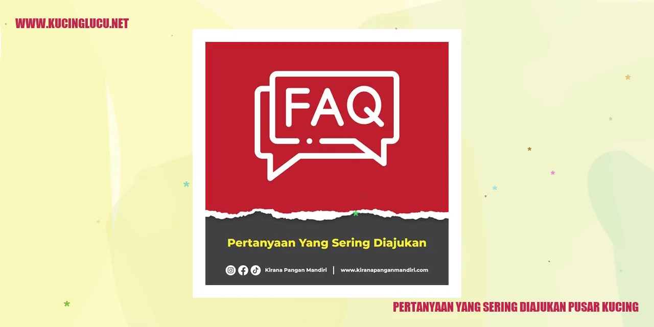Pertanyaan yang Sering Diajukan tentang Pusar Kucing