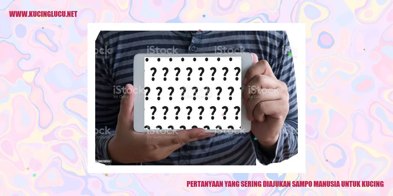 Sampo manusia untuk kucing