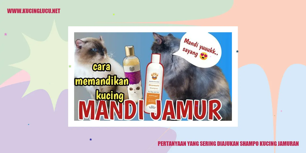 Pertanyaan yang Sering Diajukan tentang Shampo Kucing dengan Jamuran