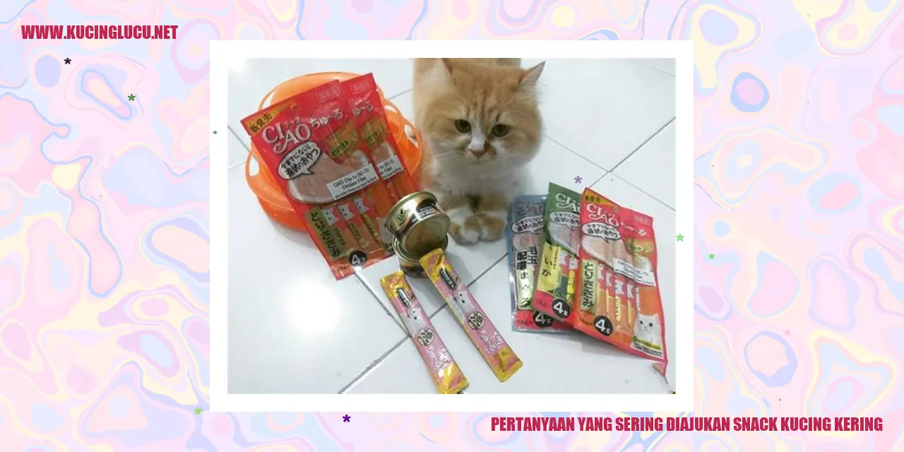 Ilustrasi Mengenai Pertanyaan yang Sering Diajukan tentang Snack Kucing Kering
