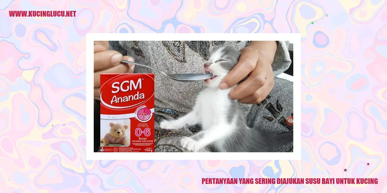 Pertanyaan yang Sering Diajukan susu bayi untuk kucing