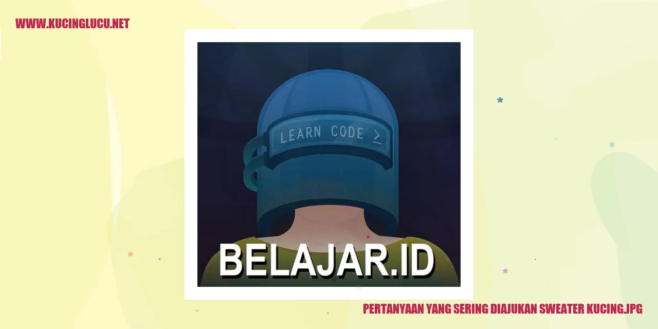 Pertanyaan yang Sering Diajukan sweater kucing