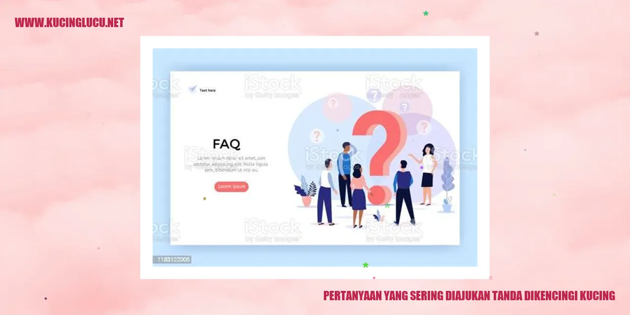 Pertanyaan yang Sering Diajukan tanda dikencingi kucing