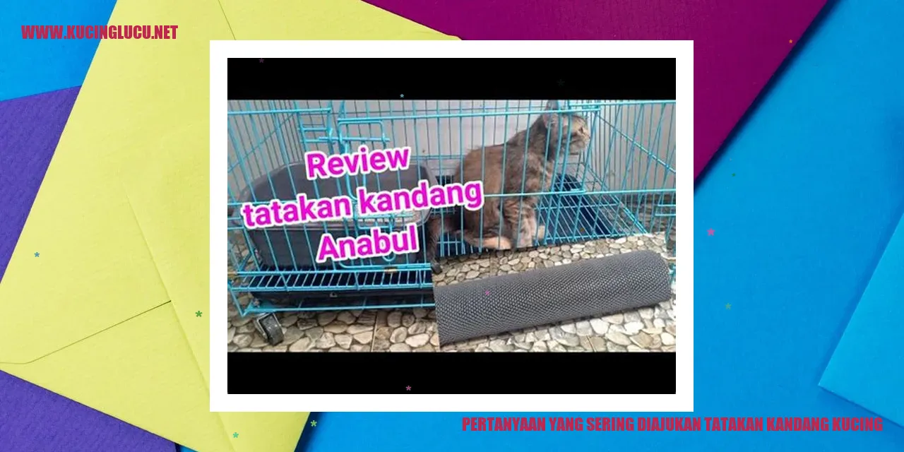 ilustrasi pertanyaan tatakan kandang kucing