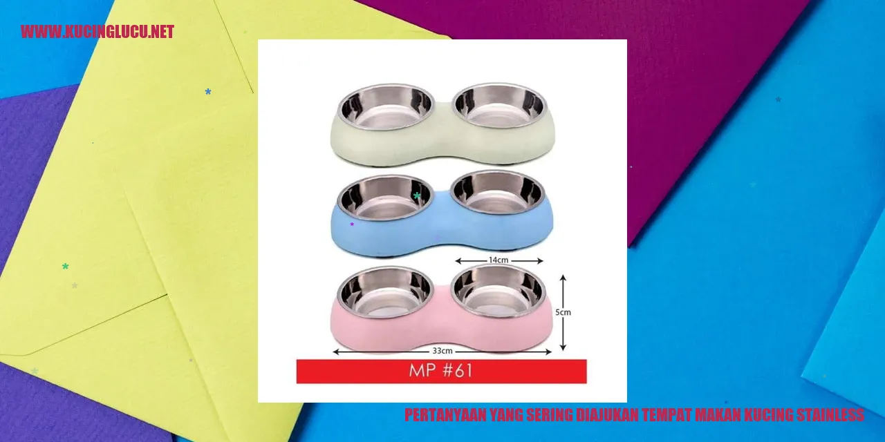 Tempat Makan Kucing Stainless