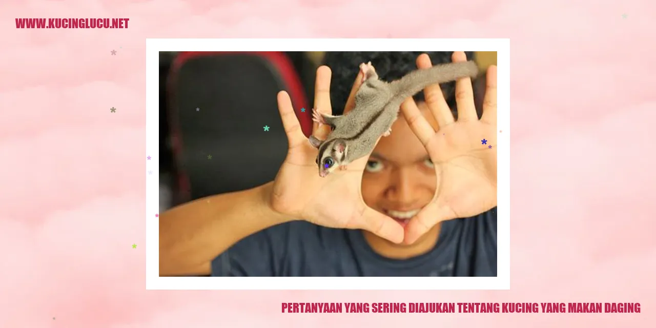Ilustrasi Kucing yang Menyukai Daging