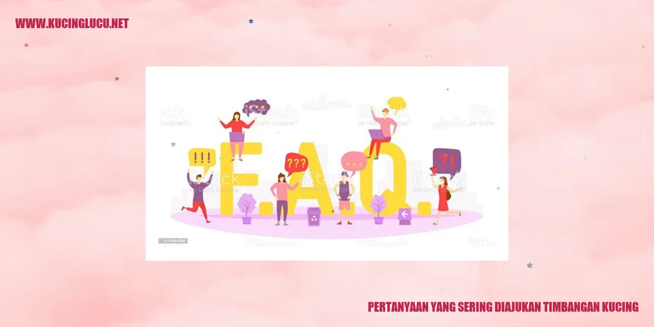 Ilustrasi timbangan kucing