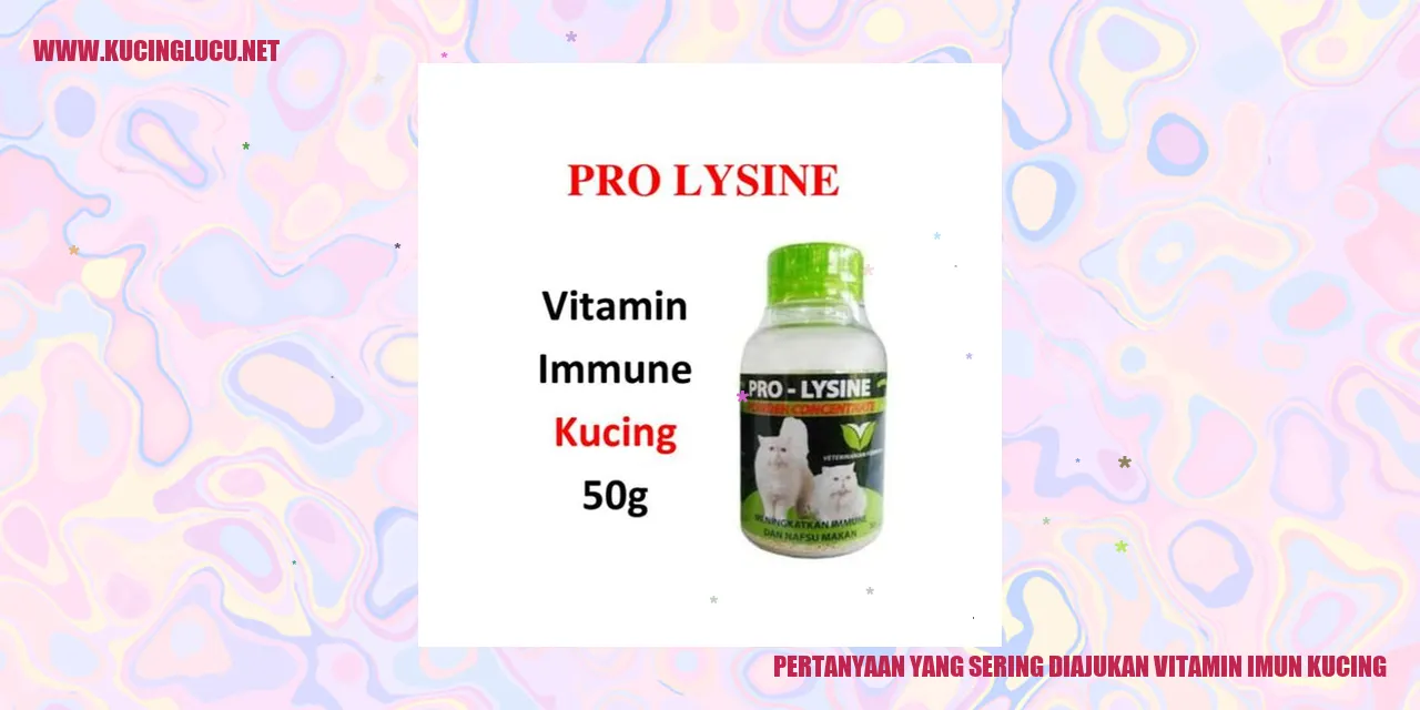 Vitamin Imun Kucing