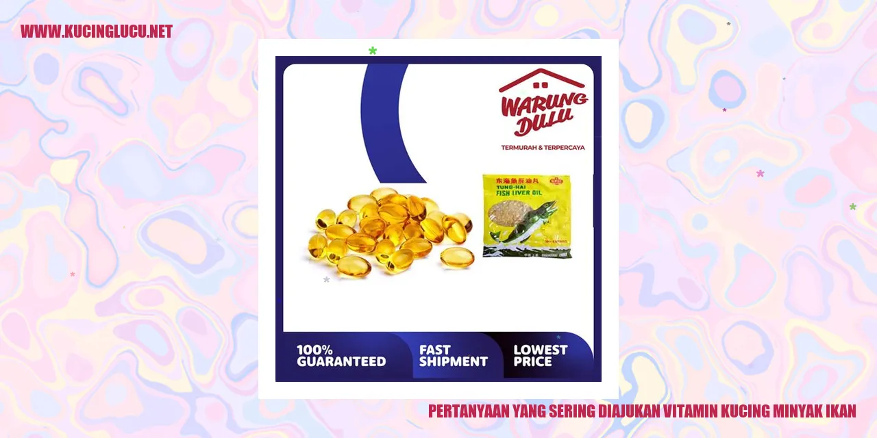 Vitamin Kucing Minyak Ikan