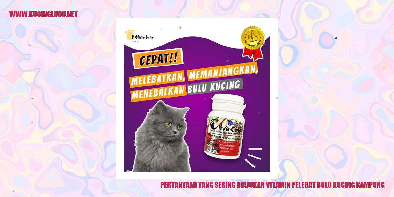 Vitamin Pelebat Bulu Kucing Kampung
