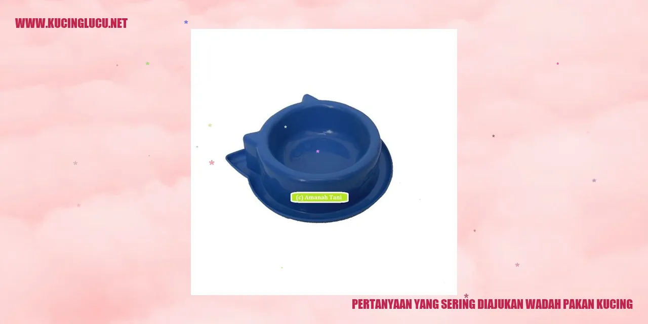 Pertanyaan yang Sering Diajukan tentang Wadah Pakan Kucing