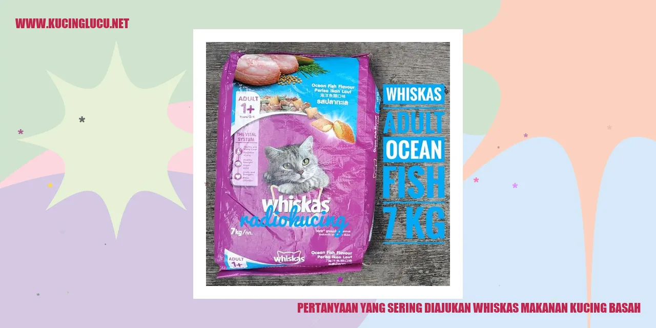 Pertanyaan yang Sering Diajukan whiskas makanan kucing basah