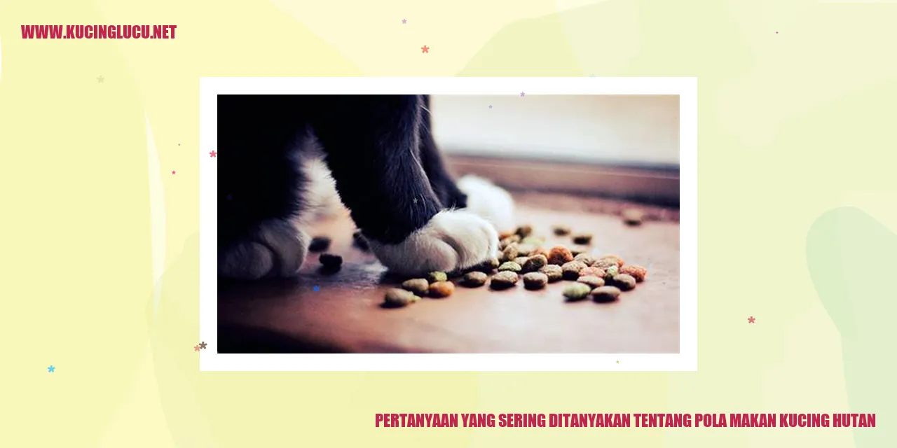 Pertanyaan yang Sering Diajukan Kucing Hutan Makan Apa