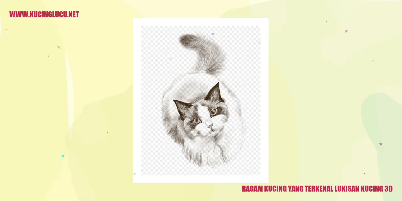 Lukisan Kucing 3D
