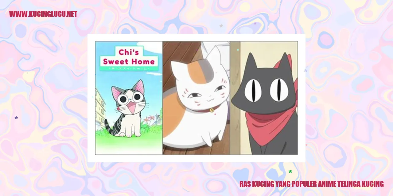 Gambar Kucing dengan Telinga Khas Anime