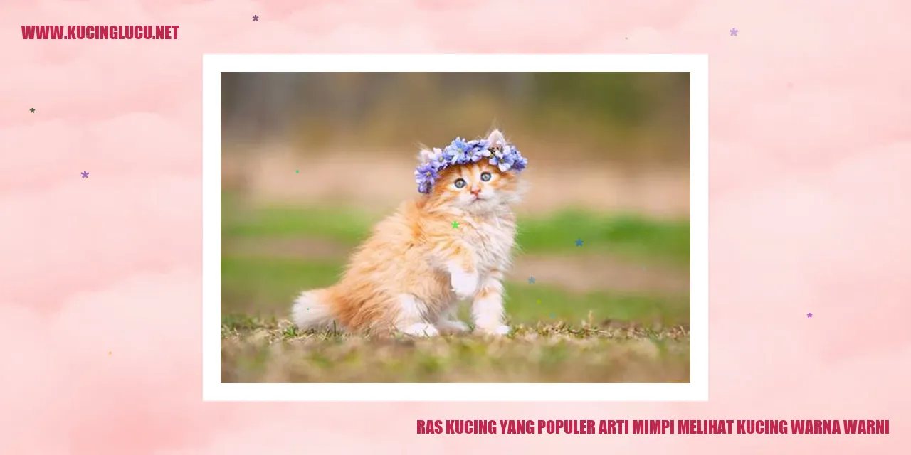 Gambar kucing warna-warni