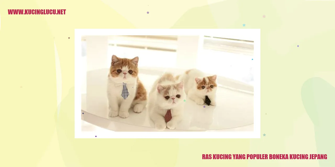 Ras Kucing yang Terkenal boneka kucing jepang