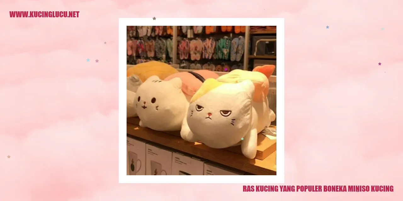 Boneka Miniso Kucing Menggemaskan